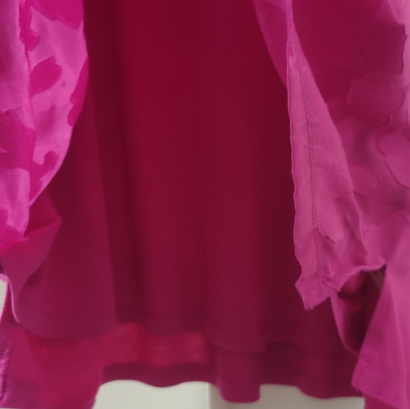 Pink Mesh Overlay Tee RXB 3X - Picture 5 of 9